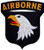 United States Army 101st Airborne Eagle Embroidered 115 ExtraLarge Patch