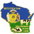 Wisconsin State Shaped Map Lapel Metal Pin