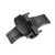 RECHERE 18mm Black Brushed Matte Push Button Butterfly Deployment Clasp for Leather Watch Band Strap