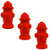 Stress Relief Squeezable Foam Red Fire Hydrant Package of Three 3