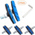 Bike Brake Pads Set Alritz 3 Pairs Road Mountain Bicycle VBrake Blocks Shoes with Hex Nut and Shims No Noise No Skid 70mm for Front and Back Wheel
