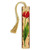 Mitercraft Tulip  Art by Christi Sobel on Solid Wooden Bookmark with Tassel  Personalized Version Also Available  Search B071VMM6CY