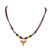 BlueRica Shark Tooth Pendant on Adjustable Brown Rope Cord Necklace with Rasta Coconut Beads 1S