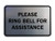 Signs ByLITA Classic Framed Please Ring Bell for Assistance Sign Brushed Silver  Small