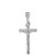 Solid 925 Sterling Silver Wood Textured Crucifix Cross Pendant 166