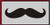 Moustache Novelty Vanity License Plate Tag Sign