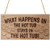 Meijiafei What Happens in The Hot TubStays in The Hot Tub Wooden Sign