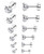 ORAZIO 6 Pairs 18G Stainless Steel Ear Stud Piercing Barbell Studs Earrings Round Cubic Zirconia Inlaid
