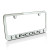 Lincoln Dual Logos Chrome Metal License Plate Frame