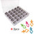 YEQIN 25Pcs Metal Bobbins with Bobbin Case and Bobbin Holder Sewing Machines Replacement Accessories for Brother BabyLock Janome Singer Etc