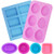 6 PCS Silicone Soap Molds for Soap Making FineGood Soap Making Supplies Rectangle  Ellipse Soap Moulds 6cavity Baking Trays for Handmade Muffin Cupcake Pudding Bread