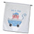 3dRose fl1552691 Cute Blue Polka Dot Its A Boy Baby Buggy Stroller Garden Flag 12 by 18Inch
