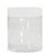 Qorpak GLC06545 Glass Straight Sided Jar with 58400 White Polypropylene SturdeeSeal Polyethylene Foam Lined Cap Tall Clear 8oz Capacity 57mm OD x 137mm Height Case of 24