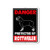 Honey Dew Gifts Rottweiler Sign Danger Protected by Rottweiler 9 x 12 Inch Beware of Dog Warning Metal Aluminum Tin Sign  Beware of Dog Signs for Fence