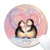 Mouse Pad with Stitched EdgesPenguin Customized Design Extended Gaming Mouse Pad AntiSlip Rubber Base Ergonomic Mouse Pad for Computer Black Round 200x3mm Penguin Wedding
