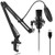 Studio Condenser USB Microphone?ARCHEER Computer PC Microphone Kit with Adjustable Scissor Arm Stand Shock Mount for Instruments Voice Overs Recording Podcasting YouTube Karaoke Gaming Streaming
