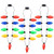 LOVIE LED Christmas Xmas Light Up Necklace Bulb for Holiday Party Favors 9 LED Bulbs (3 Pack)