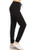 Leggings Depot JGA128BLACKXL Solid Jogger Track Pants wPockets XLarge