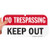 SmartSign No Trespassing  Keep Out Sign  6 x 12 Aluminum