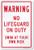SmartSign Warning  No Lifeguard On Duty Swim At Your Own Risk Sign  10 x 15 Plastic