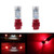 2pcs 3056 3156 3057 3157 21SMD 2835 Red LED Bulb For Brake Light Tail Stop Lamp