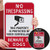 SmartSign No Trespassing  Property Protected by Video Surveillance Beware Of Dogs Sign  12 x 18 3M Engineer Grade Reflective Aluminum