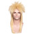 ColorGround Long Straight Blonde 80s Rocker Style Wig for Men