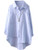 LaovanIn Womens Linen Shirts Casual Buttonup Blouses HighLow Tunic Tops Medium Sky Blue