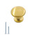 goldenwarm Cabinet Knobs Gold Metal Drawer Knobs  LS6050GD Round Cabinet Knobs Furniture Hardware Knobs for Dresser Drawers 15 Pack Bathroom Cupboard Knobs Diameter1110in