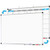XBoard Dry Erase Calendar Whiteboard 36 x 24  Double Sided Magnetic Monthly Calendar Dry Erase Board White Board  Colorful Calendar Board Framed Monthly Planning Board Silver Aluminium Frame