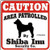 Dog Yard Sign "Caution Area Patrolled By Shiba Inu Security Company"