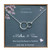 EFYTAL Mother Son Necklace Sterling Silver Two Interlocking Infinity CirclesMothers Day Jewelry Birthday Gift