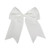 White Jumbo Bow Clip with Tails