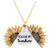 You are My Sunshine Necklace Sunflower Locket Necklace Pendant for Women Girls