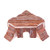 POPETPOP Hamster House Wooden  Small Animals Hideout Hut for Dwarf Hamster Rat Mouse Cage Sleeping Cabin with Ramp and Platform