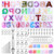 Alphabet Silicone Resin Molds Paxcoo Backward Letter Number Epoxy Molds Keychain Resin Jewelry Molds with Keychains Resin Drill for Resin Casting Making Keychain