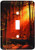 3dRose LLC lsp_80743_1 Red N Yellow Sunlite Thru Fantasy Forest Single Toggle Switch