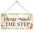 Meijiafei Please Mind The Step  Floral Bordered Sign for Your Home 10 x 5