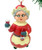 Tree Buddees Wine Mrs. Claus Christmas Ornament