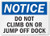SmartSign Notice  Do Not Climb On Or Jump Off Dock Sign  10 x 14 Aluminum