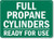 SmartSignFull Propane Cylinders Ready for Use Sign  10 x 14 Plastic