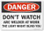 SmartSign Danger  Dont Watch Arc Welder at Work Sign  10 x 14 Plastic