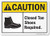 SmartSign Caution  Closed Toe Shoes Required Sign  10 x 14 Plastic