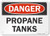 SmartSign  S7196AL10Danger  Propane Tanks Sign  7 x 10 Aluminum