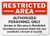 SmartSign Restricted Area  Authorized Personnel Only Sign  10 x 14 Aluminum