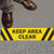 SmartSign Keep Area Clear Anti Slip Adhesive Floor Sign  6 x 24