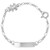 925 Sterling Silver Little Teddy Bear Tag ID Identification Bracelet for Baby 5
