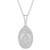 925 Sterling Silver Oval Miraculous Virgin Mary Catholic Medal Necklace 19 925 Sterling Silver Oval Miraculous Virgin Mary Catholic Medal Necklace 19