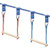Ninja Warrior Obstacle Course Wooden Bars 2pcs Attachment Outdoor Playground Accessories for Kids Jungle Gym Monkey Line Training Equipment Playground Trapeze Swing Set for Ultimate Fun