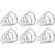 Senxido 24Pcs 20G 316L Stainless Steel Nose Ring Hoop Cartilage Hoop Septum Piercing 612mm